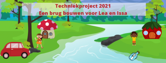 techniekproject 2021 - een brug bouwen kleuters
